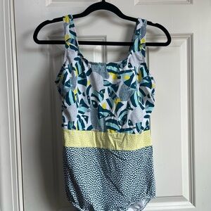 Women’s Patterned One Piece Swimsuit - Never Worn